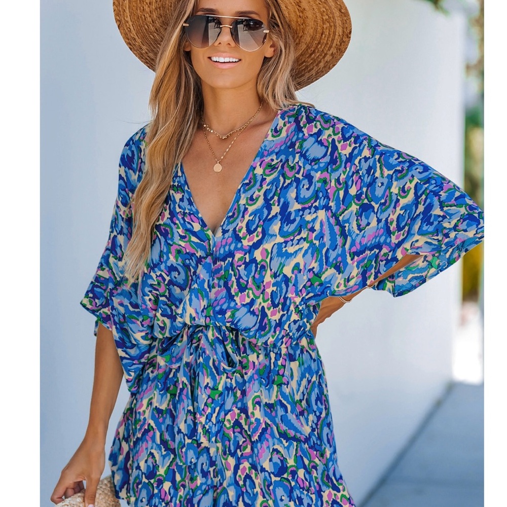 Cupshe Multicolor Patterned Women's Swim Cover-Up